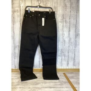 George Mens Black Straight-Leg Jeans 31x30 – Classic Cotton Comfort